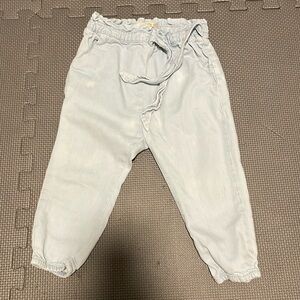 Zara baby girl jean joggers